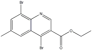 4,8-Dibromo-6-methylquinoline-3-carboxylic acid ethyl ester CAS#: 1242260-25-8