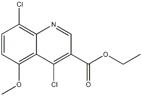 4,8-Dichloro-5-methoxyquinoline-3-carboxylic acid ethyl ester CAS#: 1242260-49-6