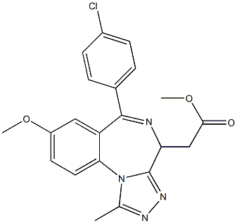 4H-[1,2,4]Triazolo[4,3-a][1,4]benzodiazepine-4-acetic acid, 6-(4-chlorophenyl)-8-Methoxy-1-Methyl-, Methyl ester CAS#: 1260530-41-3