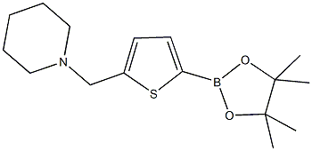 5-(1-Piperidinylmethyl)thiophene-2-boronic acid pinacol ester CAS#: 1218790-44-3