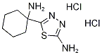 5-(1-aminocyclohexyl)-1,3,4-thiadiazol-2-amine(SALTDATA: 2.1HCl 0.15H2O) CAS#: 1243249-98-0