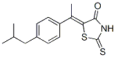 5-[1-(p-Isobutylphenyl)ethylidene]-4-oxo-2-thioxothiazolidine CAS#: 70602-86-7