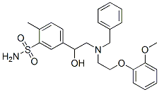5-[2-[N-Benzyl-2-(2-methoxyphenoxy)ethylamino]-1-hydroxyethyl]-2-methylbenzenesulfonamide CAS#: 70958-78-0