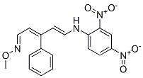 5-[(2,4-Dinitrophenyl)amino]-3-phenyl-2,4-pentadienal O-methyl oxime CAS#: 71130-61-5