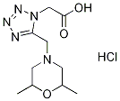 {5-[(2,6-dimethylmorpholin-4-yl)methyl]-1H-tetrazol-1-yl}acetic acid hydrochloride CAS#: 1185299-94-8