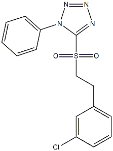 5-(3-chlorophenethylsulfonyl)-1-phenyl-1H-tetrazole CAS#: 1174193-87-3