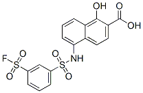 5-[[[3-(fluorosulphonyl)phenyl]sulphonyl]amino]-1-hydroxy-2-naphthoic acid CAS#: 71173-80-3