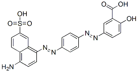 5-[[4-[(4-Amino-7-sulfo-1-naphthalenyl)azo]phenyl]azo]-2-hydroxybenzoic acid CAS#: 71393-87-8