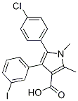 5-(4-Chlorophenyl)-4-(3-iodophenyl)-1,2-dimethylpyrrole-3-carboxylic Acid CAS#: 1305320-66-4