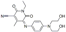 5-[[4-[bis(2-hydroxyethyl)amino]phenyl]imino]-1-ethyl-1,2,5,6-tetrahydro-4-methyl-2,6-dioxonicotinonitrile CAS#: 71093-01-1