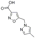 5-[(4-methyl-1H-pyrazol-1-yl)methyl]isoxazole-3-carboxylic acid CAS#: 1170258-35-1