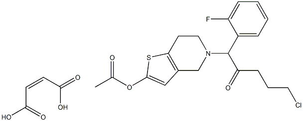 5-(5-Chloro-1-(2-fluorophenyl)-2-oxopentyl)-4,5,6,7-tetrahydrothieno[3,2-c]pyridin-2-yl Acetate Maleate CAS#: 1373350-61-8