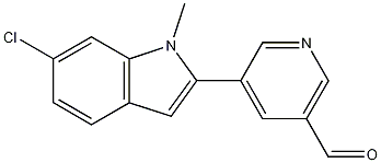 5-(6-Chloro-1-methyl-indol-2-yl)nicotinaldehyde CAS#: 1202551-93-6