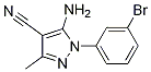 5-AMINO-1-(3-BROMOPHENYL)-3-METHYL-1H-PYRAZOLE-4-CARBONITRILE CAS#: 1072944-89-8