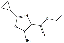 5-AMino-2-cyclopropyl-4-oxazolecarboxylic Acid Ethyl Ester CAS#: 1260743-08-5