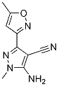 5-Amino-1-methyl-3-(5-methylisoxazol-3-yl)-1H-pyrazole-4-carbonitrile CAS#: 1260740-36-0