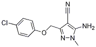 5-Amino-3-((4-chlorophenoxy)methyl)-1-methyl-1H-pyrazole-4-carbonitrile CAS#: 1260740-11-1