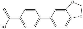 5-(Benzo[d][1,3]dioxol-5-yl)picolinic acid CAS#: 1242339-65-6