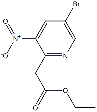 (5-BroMo-3-nitropyridin-2-yl)acetic acid ethyl ester CAS#: 1211540-74-7