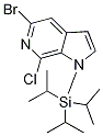 5-Bromo-7-chloro-1-(triisopropylsilyl)-1H-pyrrolo[2,3-c]pyridine CAS#: 1198096-80-8