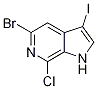 5-Bromo-7-chloro-3-iodo-1H-pyrrolo[2,3-c]pyridine CAS#: 1305325-15-8