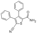 5-CYANO-3,4-DIPHENYLTHIOPHENE-2-CARBOXAMIDE CAS#: 70541-98-9
