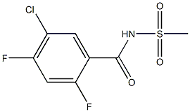 5-Chloro-2,4-difluoro-N-(methylsulfonyl)benzamide CAS#: 1354960-67-0
