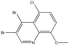 5-Chloro-3,4-dibromo-8-methoxyquinoline CAS#: 1209146-93-9