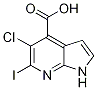 5-Chloro-6-iodo-1H-pyrrolo[2,3-b]pyridine-4-carboxylic acid CAS#: 1246088-58-3