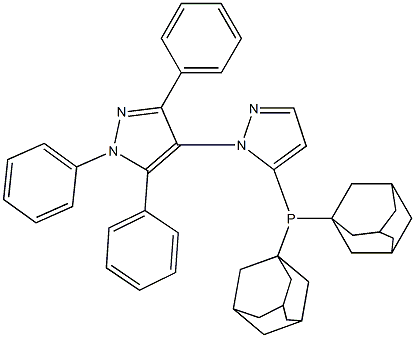 5-[Di(1-adaMantyl)phosphino](1,3,5-triphenyl-1H-pyrazol-4-yl)-1H-pyrazole, 97+% (AdaMantyl-BippyPhos) CAS#: 1239478-87-5
