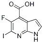 5-Fluoro-6-iodo-1H-pyrrolo[2,3-b]pyridine-4-carboxylic acid CAS#: 1246088-59-4