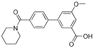 5-Methoxy-3-[4-(piperidinocarbonyl)phenyl]benzoic acid CAS#: 1261969-11-2