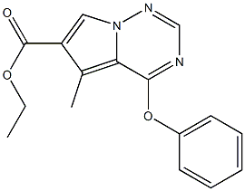 5-Methyl-4-phenoxy-pyrrolo[2,1-f][1,2,4]triazine-6-carboxylic acid ethyl ester CAS#: 1363380-63-5
