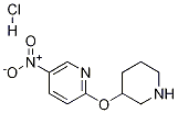5-Nitro-2-(3-piperidinyloxy)pyridine hydrochloride CAS#: 1185312-46-2