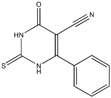 5-Pyrimidinecarbonitrile, 1,2,3,4-tetrahydro-4-oxo-6-phenyl-2-thioxo- CAS#: 70638-52-7