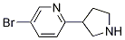 5-broMo-2-(pyrrolidin-3-yl)pyridine CAS#: 1196147-33-7