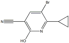 5-broMo-6-cyclopropyl-2-hydroxynicotinonitrile CAS#: 1135283-57-6