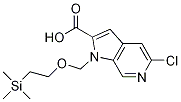 5-chloro-1-((2-(trimethylsilyl)ethoxy)methyl)-1H-pyrrolo[2,3-c]pyridine-2-carboxylic acid CAS#: 1223748-24-0