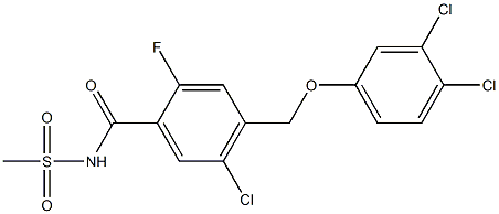 5-chloro-4-[(3,4-dichlorophenoxy)Methyl]-2-fluoro-N-(Methylsulfonyl)benzaMide CAS#: 1355631-24-1