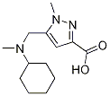 5-((cyclohexyl(methyl)amino)methyl)-1-methyl-1H-pyrazole-3-carboxylic acid CAS#: 1223748-31-9