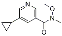 5-cyclopropyl-N-Methoxy-N-MethylnicotinaMide CAS#: 1211589-35-3