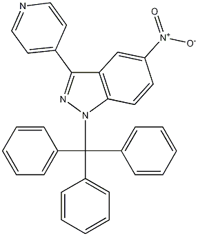 5-nitro-3-(pyridin-4-yl)-1-trityl-1H-indazole CAS#: 1192873-56-5