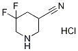 5,5-Difluoropiperidine-3-carbonitrile hydrochloride CAS#: 1374657-32-5