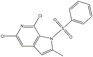 5,7-Dichloro-2-Methyl-1-(phenylsulfonyl)-6-azaindole CAS#: 1227269-17-1