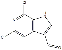 5,7-Dichloro-6-azaindole-3-carbaldehyde CAS#: 1167056-60-1