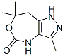 5H-Pyrazolo[4,3-d][1,3]oxazepin-5-one,1,4,7,8-tetrahydro-3,7,7-trimethyl- CAS#: 72499-52-6