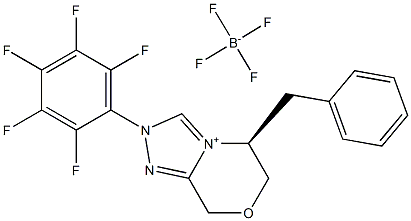 (5S)-5,6-dihydro-2-(2,3,4,5,6-pentafluorophenyl)-5-(phenylmethyl)-8H-1,2,4-Triazolo[3,4-c][1,4]oxazinium tetrafluoroborate CAS#: 1327274-33-8