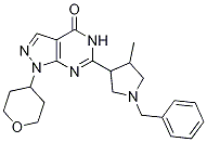 6-(1-benzyl-4-Methylpyrrolidin-3-yl)-1-(tetrahydro-2H-pyran-4-yl)-1H-pyrazolo[3,4-d]pyriMidin-4(5H)-one CAS#: 1082743-69-8