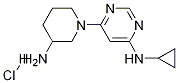 [6-(3-AMino-piperidin-1-yl)-pyriMidin-4-yl]-cyclopropyl-aMine hydrochloride CAS#: 1353946-78-7