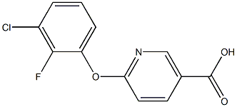 6-(3-CHLORO-2-FLUOROPHENOXY)NICOTINIC ACID CAS#: 1245643-50-8